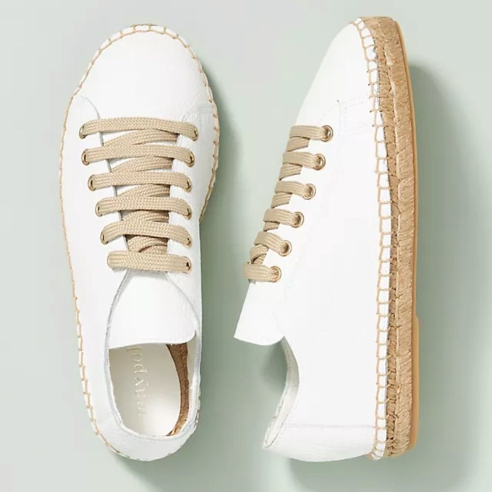 Anthropologie Maypol leather espadrille sneakers